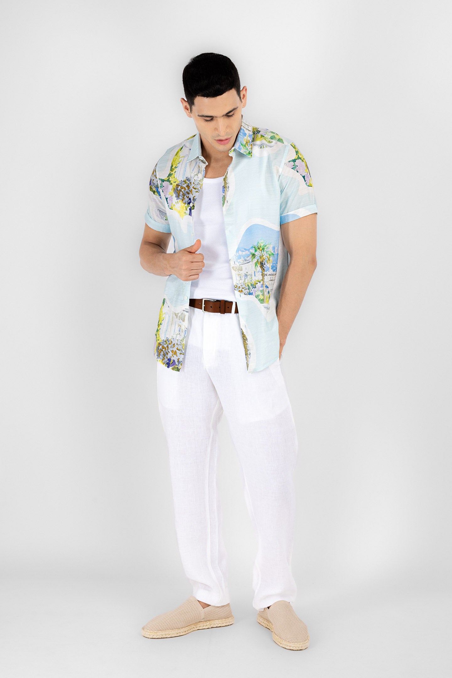 Riviera Scenic Print Shirt