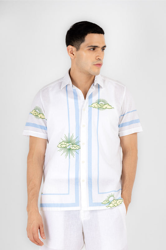 Sky Scenic Print Shirt