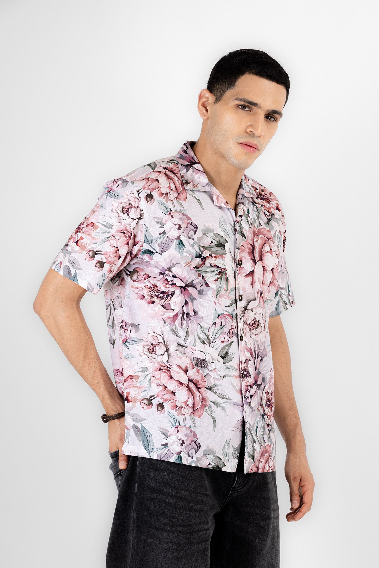 Vintage Floral Print Shirt