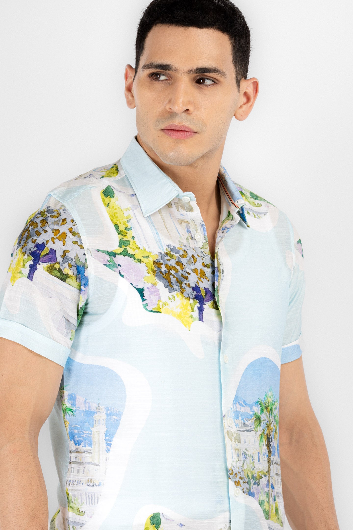 Riviera Scenic Print Shirt