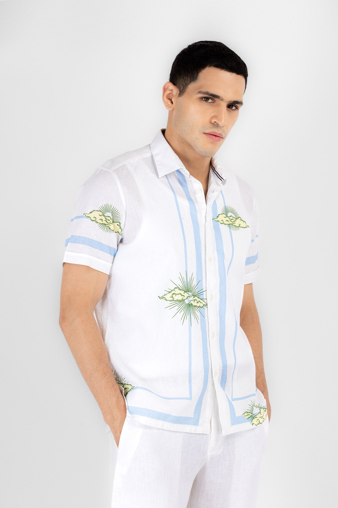 Sky Scenic Print Shirt