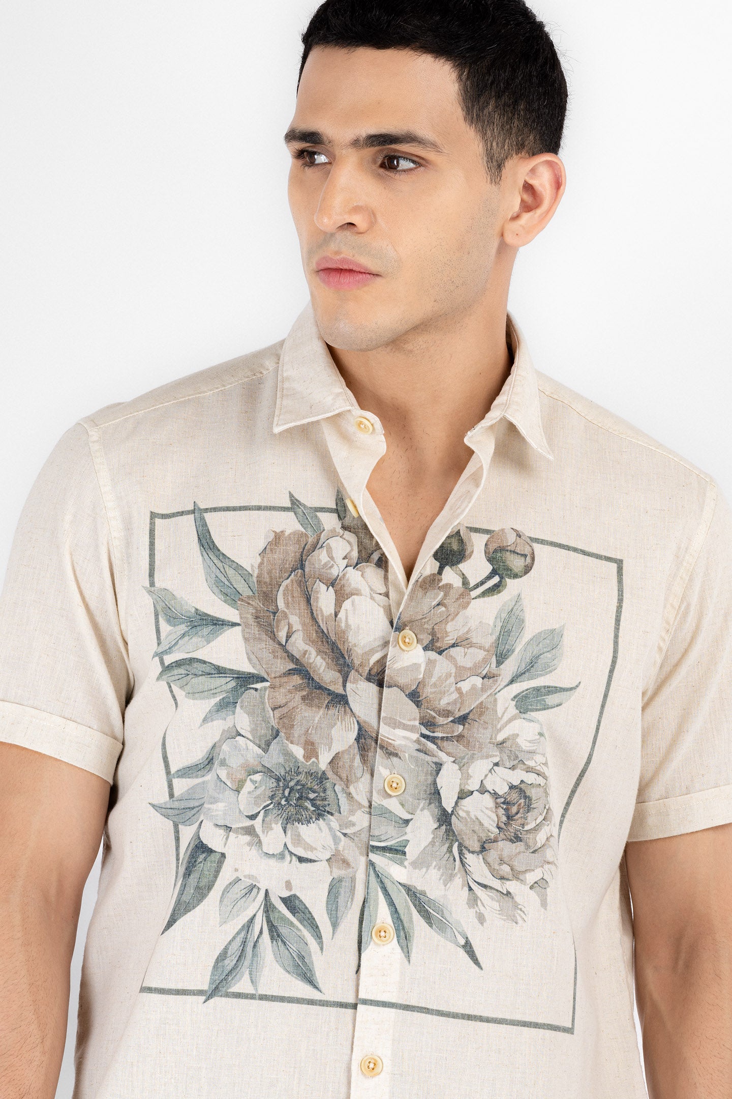 Botanical Tile Print Shirt