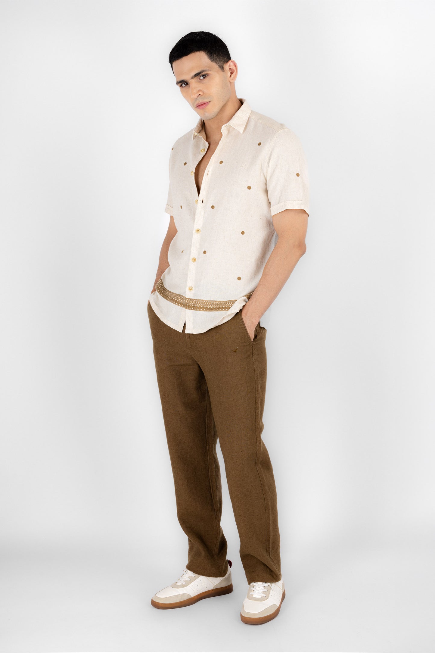 Natural Bohemian Border Shirt