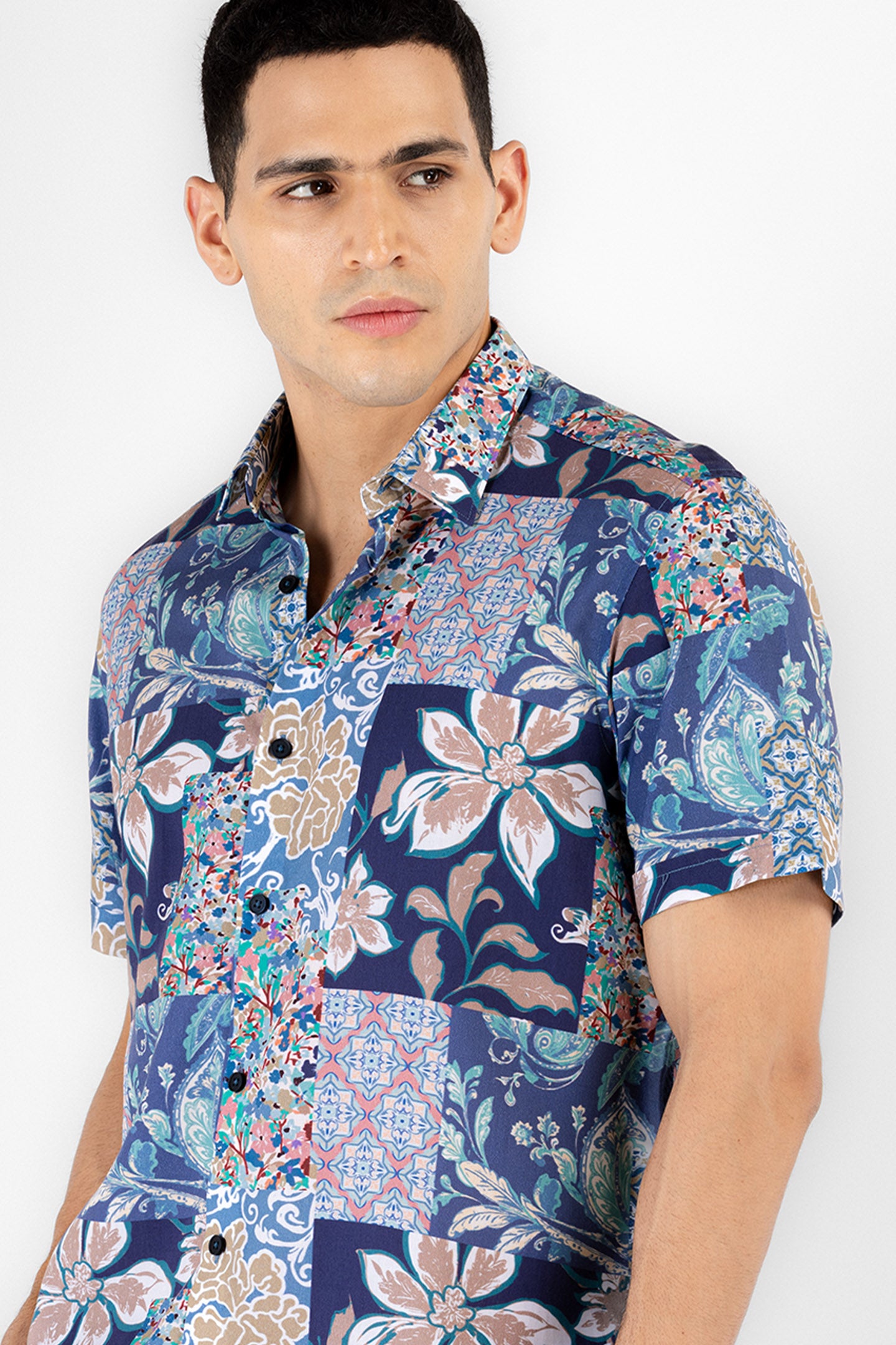 Floral Grid Shirt