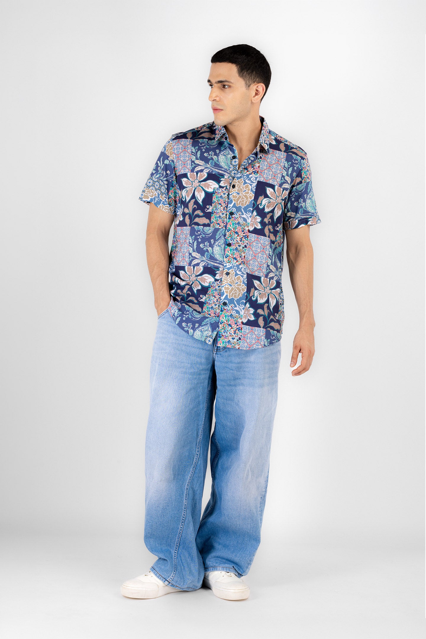 Floral Grid Shirt