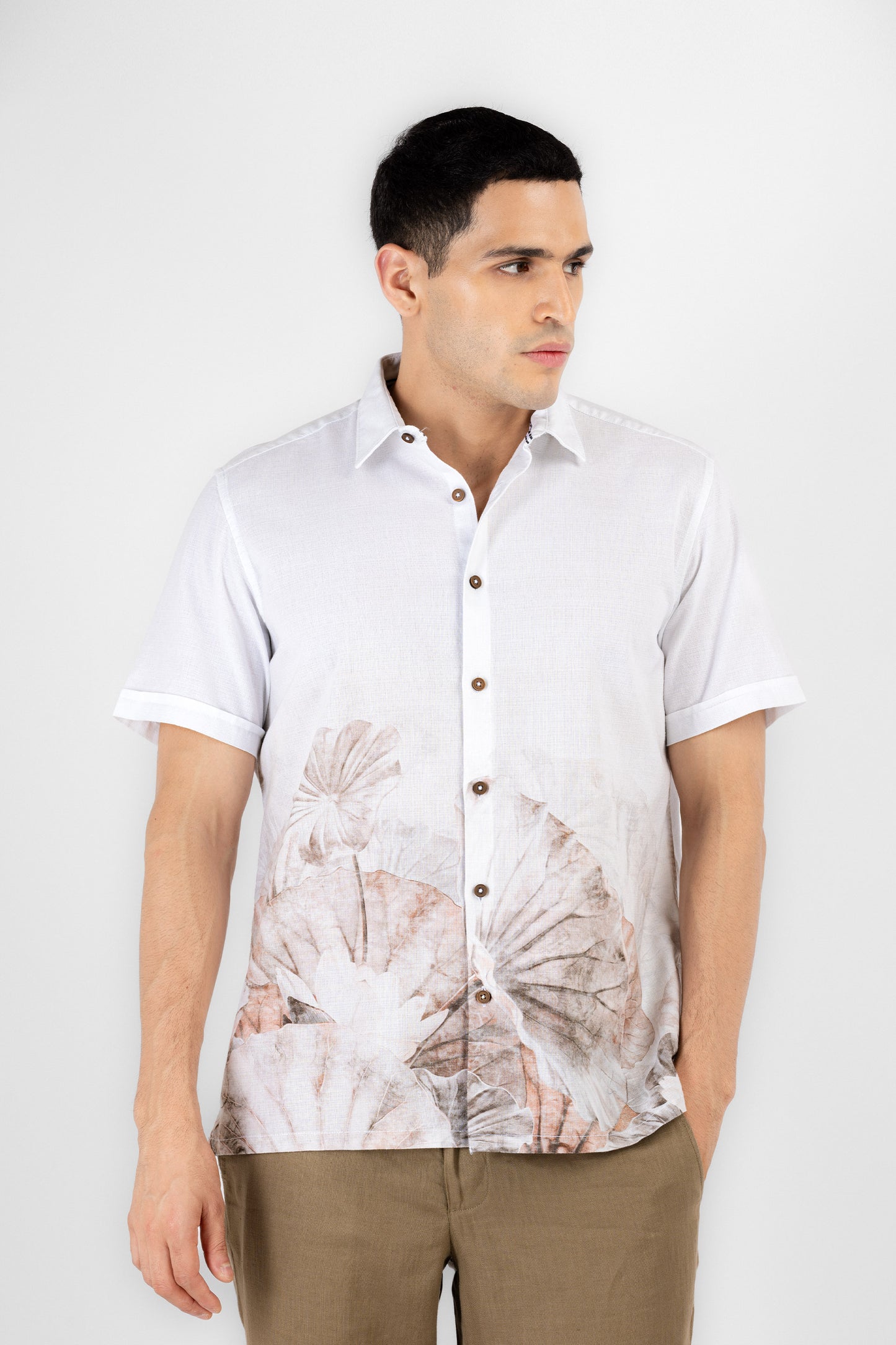 Capri Botanical Linen Shirt