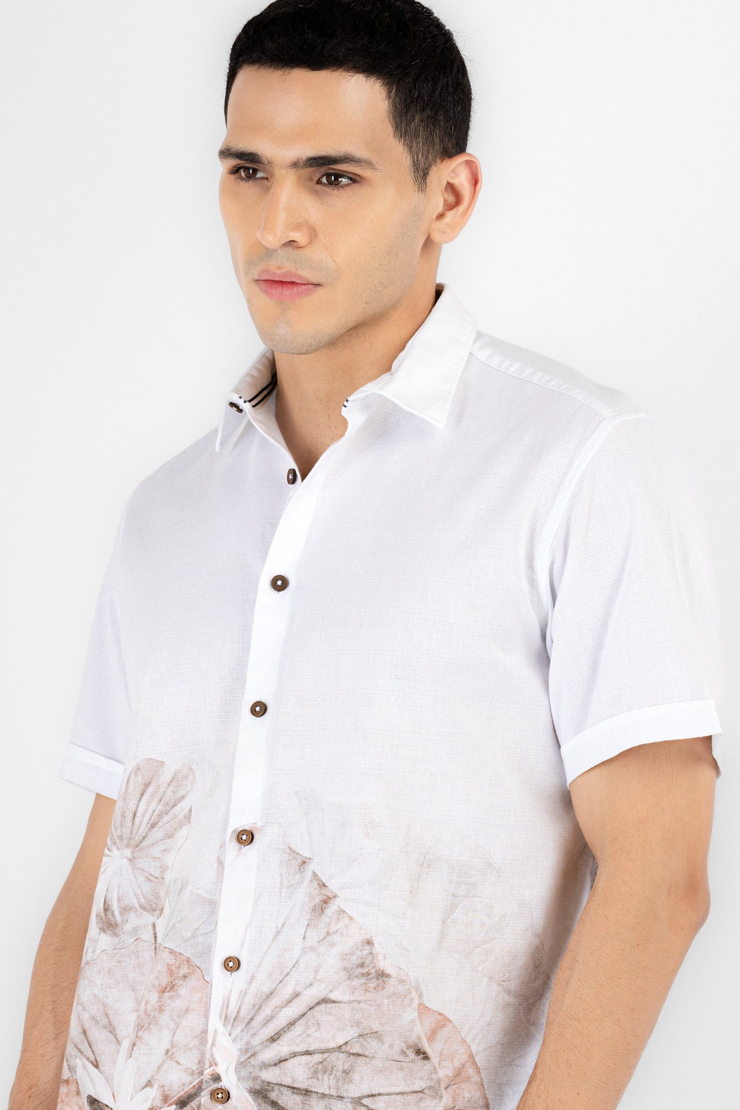 Capri Botanical Linen Shirt