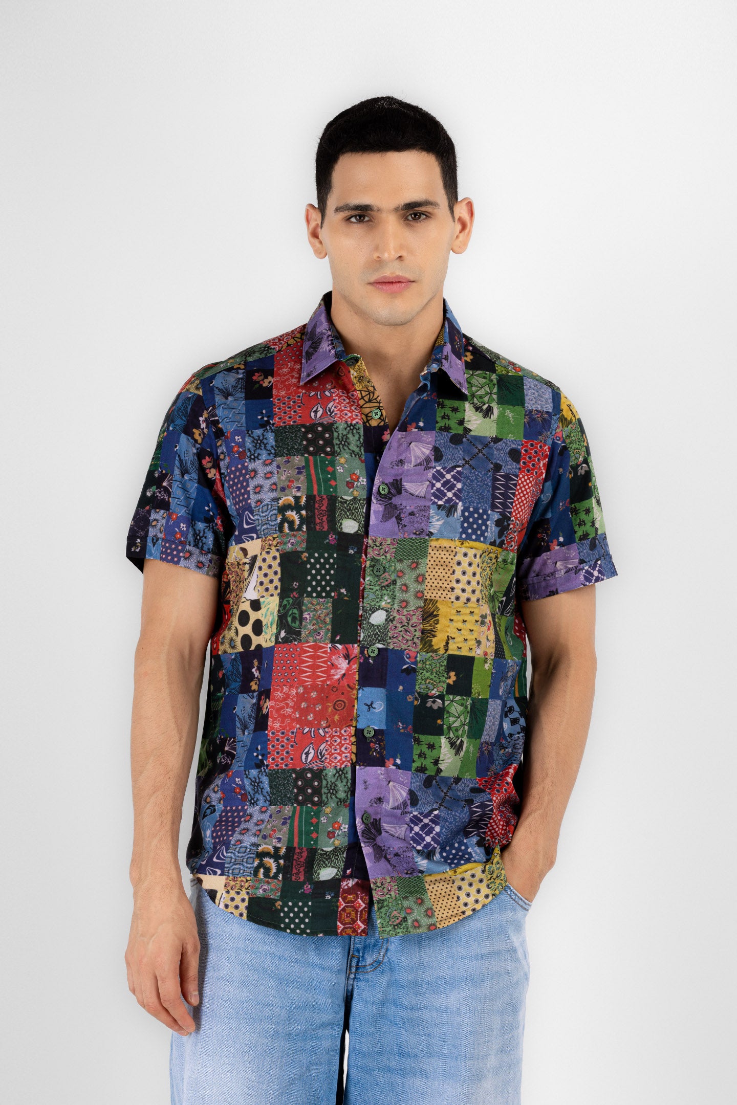 Bohemian Patchwork Shirt