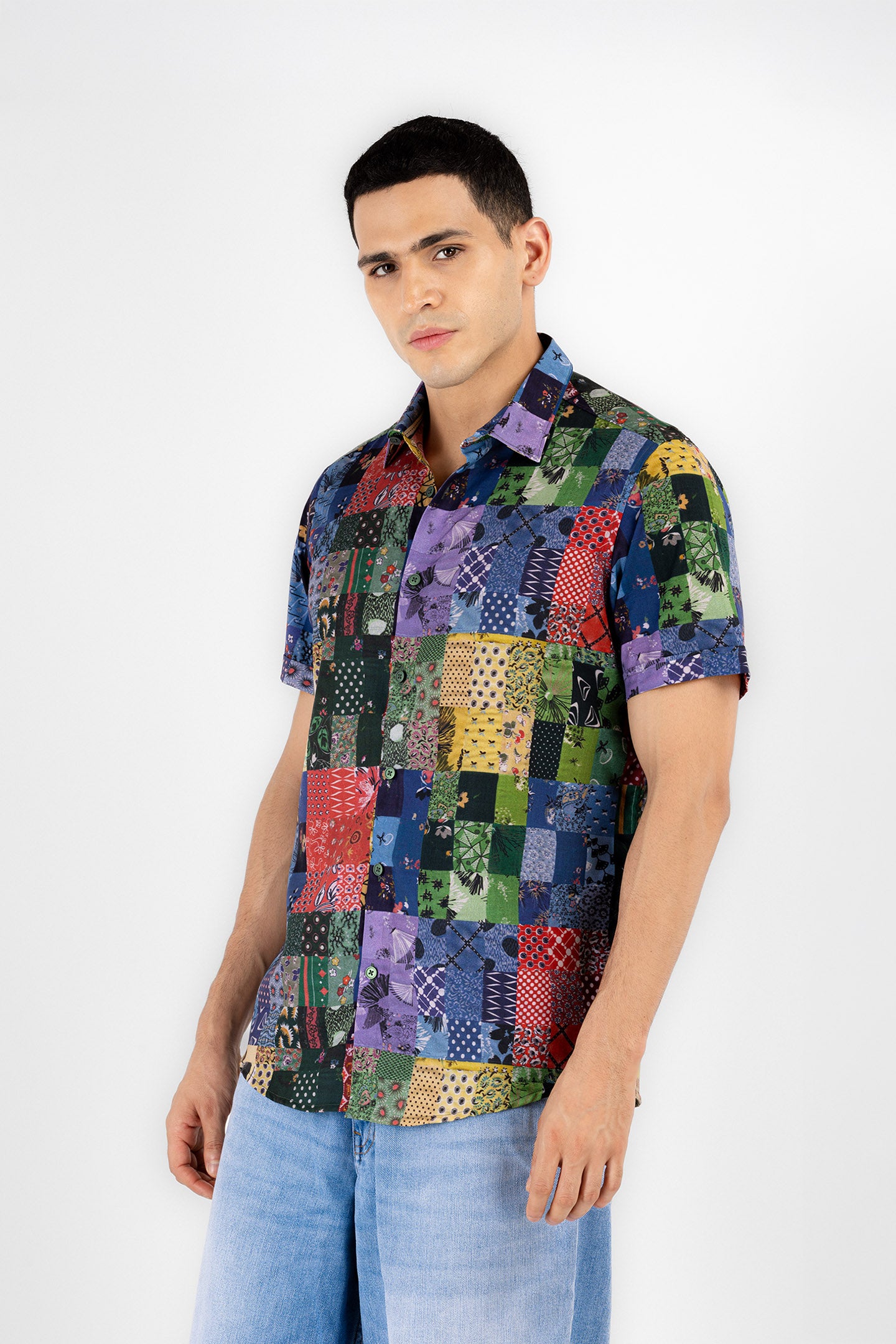 Bohemian Patchwork Shirt