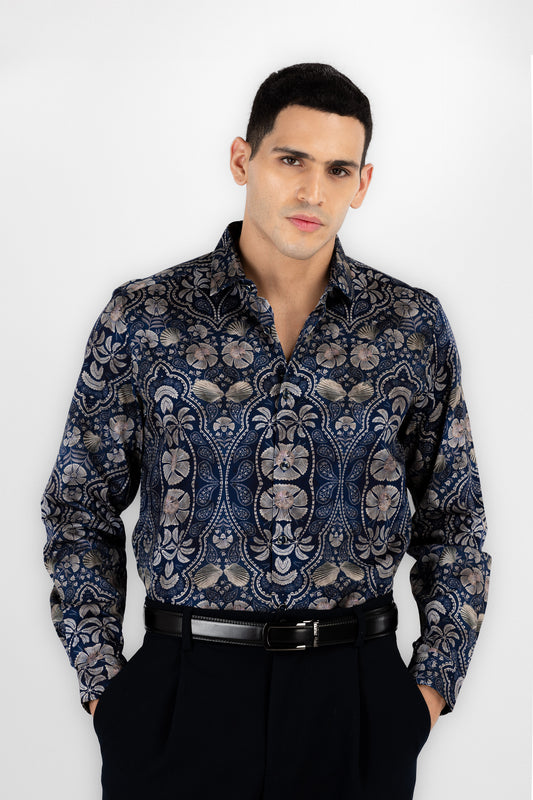 Classic Floral Paisley Printed Shirt