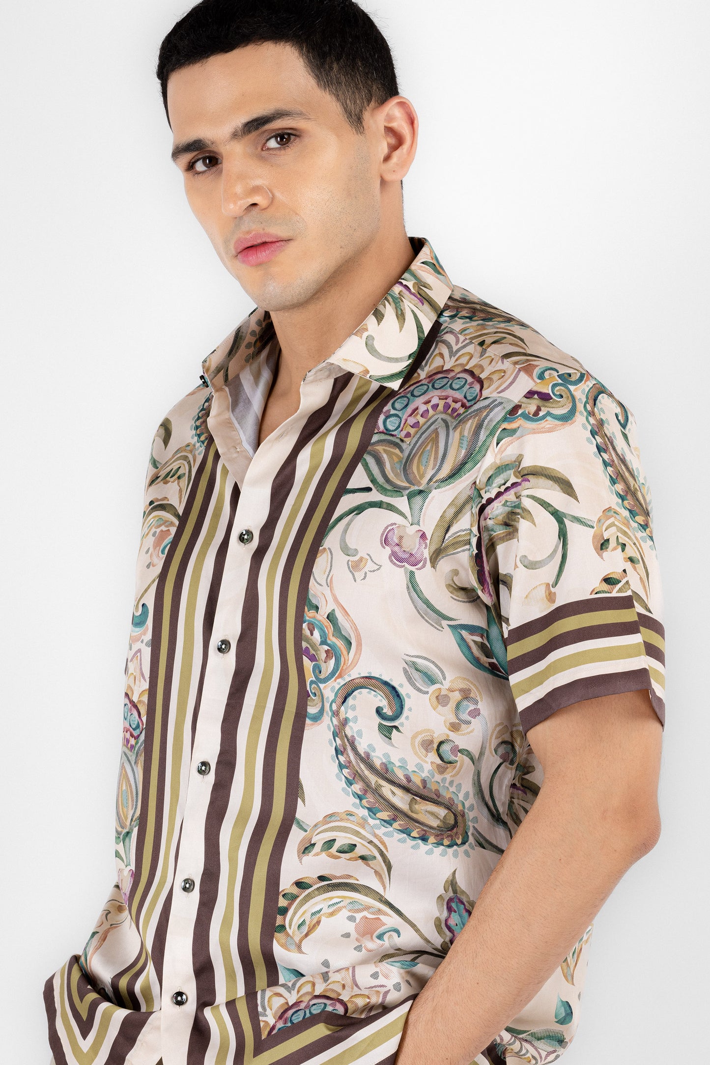 Vintage Placement Print Shirt