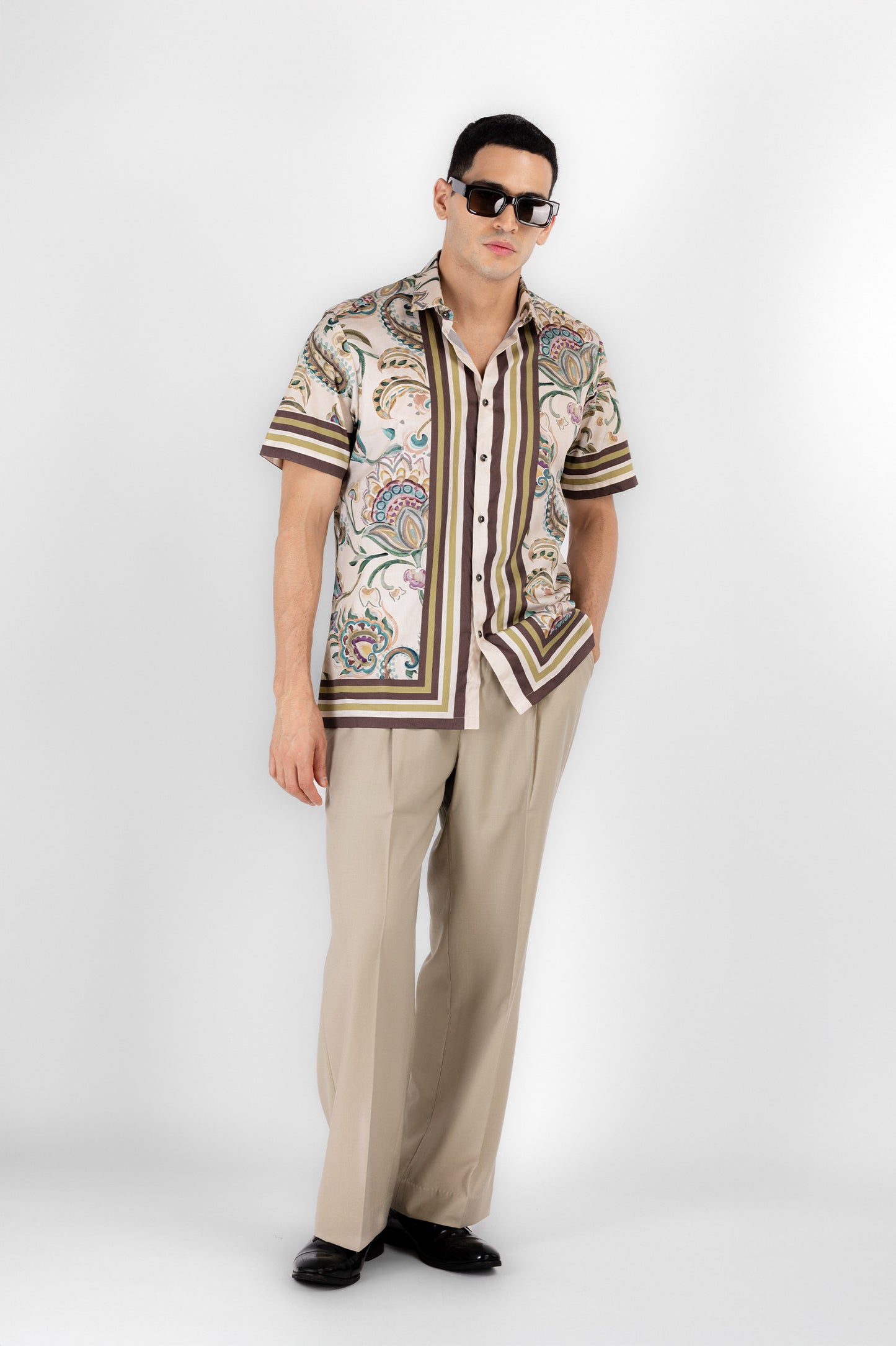 Vintage Placement Print Shirt